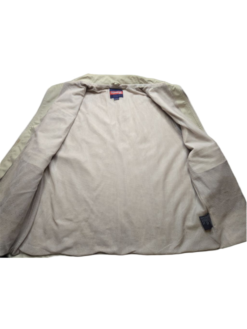 AquaSurf Utility Fishing Vest Mens L Beige Distressed Multi Pocket Outdoor - Picture 7 of 12